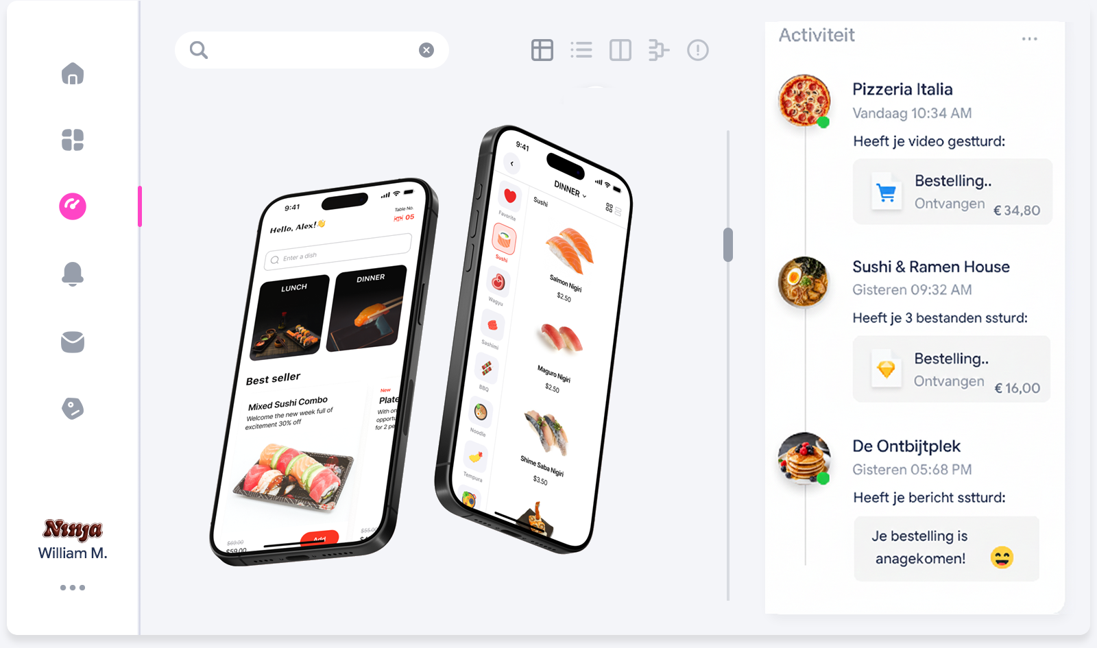 Voorbeeld van een digitale QR-menukaart op mobiel – QR Menu’tje demo voor horeca